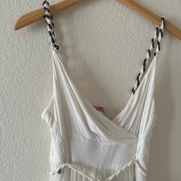 Yoana Baraschi Silk Polka-Dot Lace Trim Dress - Picture 3 of 5